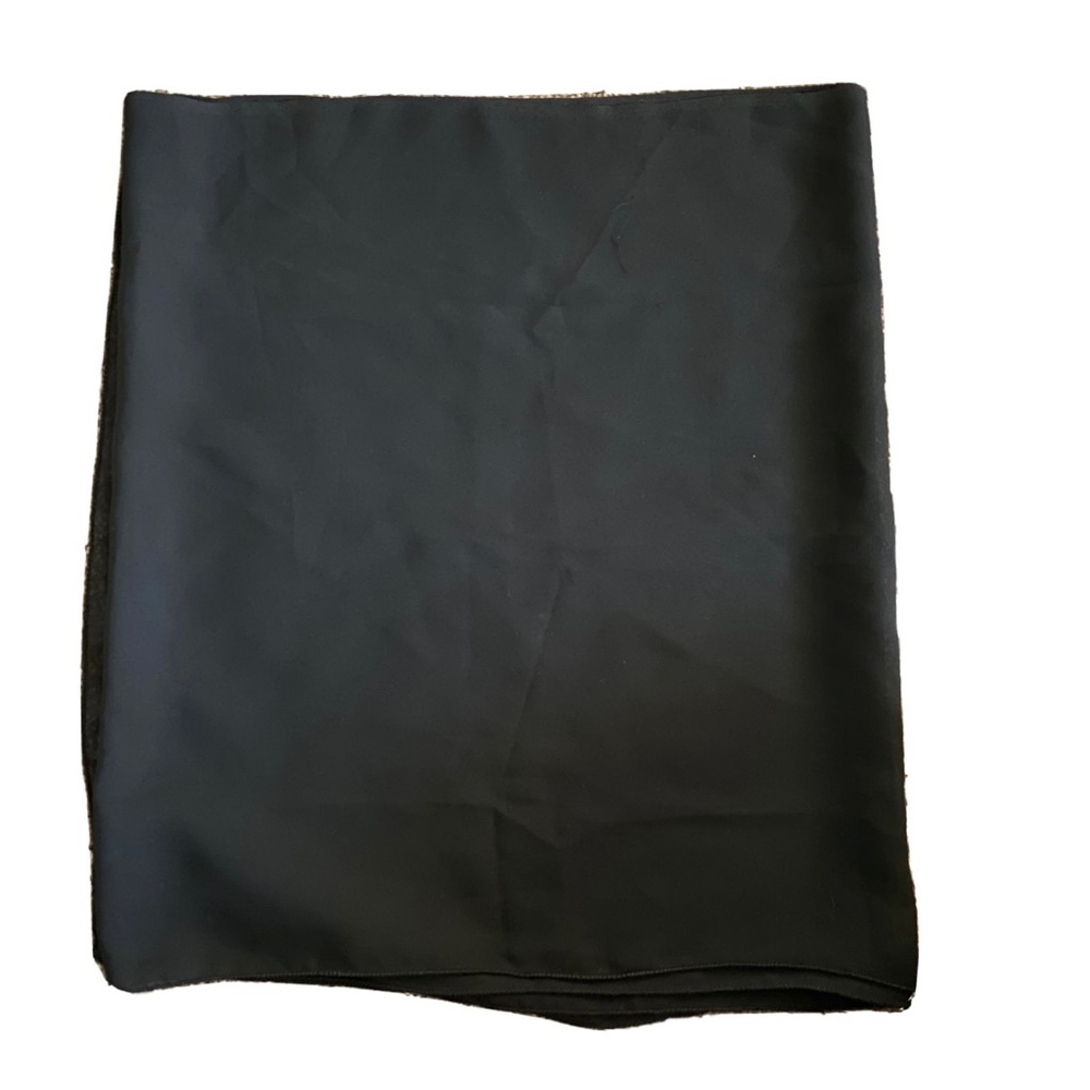 Black Rectangle Hijab Scarf Wrap Head Chiffon